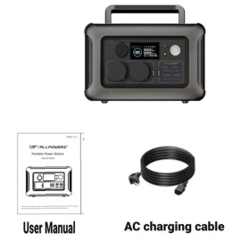 Зарядна станція Allpowers R600, 600 Вт, 299 Вт*год (електростанція для дому, UPS, ДБЖ)