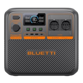 Зарядна станція Bluetti Premium 200 V2, 2700 Вт, 2073 Вт*год (електростанція для дому, UPS, ДБЖ) UK, чорна