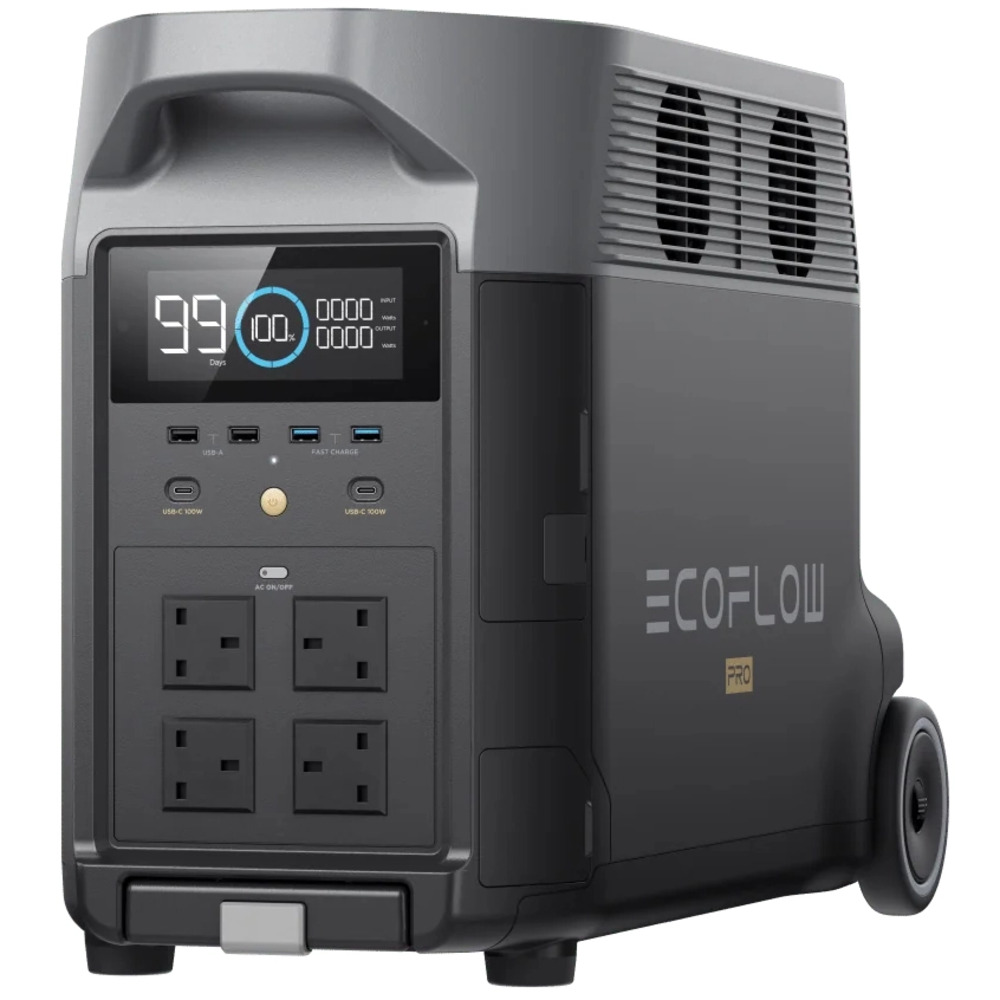 Зарядна станція EcoFlow Delta Pro, 3600 Вт, 3600 Вт/год (електростанція для дому, UPS, ДБЖ) UK