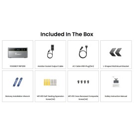 Зарядна станція Fossibot FBP1200, 1200 Вт, 1958 Вт*год (електростанція для дому, UPS, ДБЖ), зелена