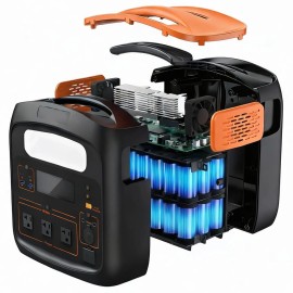 Зарядна станція NewsMy N1800, 1800 Вт, 1102.5 Вт*год (електростанція для дому, UPS, ДЖБ)