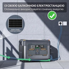 Зарядна станція NewsMy X2400, 2400 Вт, 2016 Вт*год (електростанція для дому, ДБЖ, UPS)