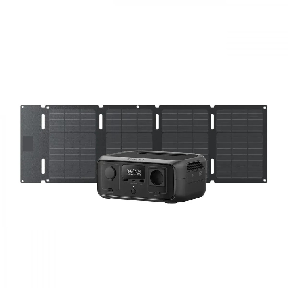 Комплект Зарядна станція EcoFlow RIVER 3 UPS та сонячна панель 45W (Type-C)