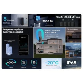 Система накопичення енергії All-in-one Marstek Venus C, 2.5 кВт, LifePO4 2.56 кВт*год, IP65