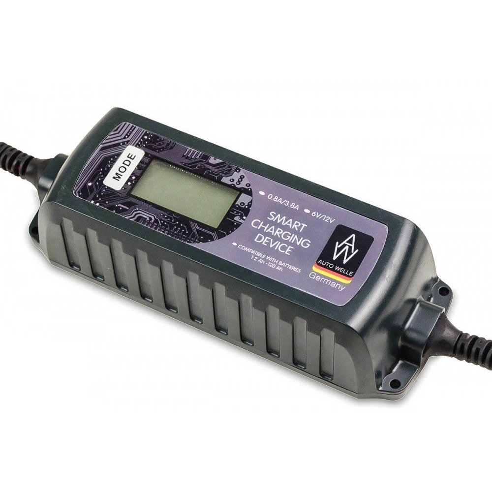 Зарядний пристрій а/м AUTO WELLE AW05-1204 DC/AC 0,8A/3,8A max.120A/h