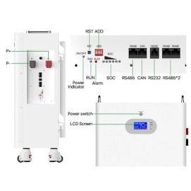 Акумулятор Basen Green Wall&Floor-mounted LiFePO4 51,2V/230AH (11776W*h), Smart BMS, Bluetooth APP (літій-залізо-фосфатний акумулятор для ДБЖ (UPS))