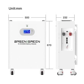 Акумулятор Basen Green Wall&Floor-mounted LiFePO4 51,2V/230AH (11776W*h), Smart BMS, Bluetooth APP (літій-залізо-фосфатний акумулятор для ДБЖ (UPS))