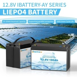 Акумулятор Bottione LiFePO4 12V/180AH (2304W*h) (літій-залізо-фосфатний акумулятор для ДБЖ (UPS))