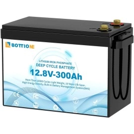 Акумулятор Bottione LiFePO4 12V/300AH, 3840W*h (літій-залізо-фосфатний акумулятор для ДБЖ (UPS))