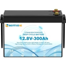 Акумулятор Bottione LiFePO4 12V/300AH, 3840W*h (літій-залізо-фосфатний акумулятор для ДБЖ (UPS))