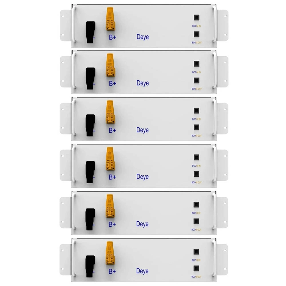 Акумулятор Deye BOS-G30 LiFePO4 307,2V/100AH, 30,72 kW*h, 50/100А, 6хBOS-GM5.1 (High-voltage, літій-залізо-фосфатний акумулятор для ДБЖ (UPS))