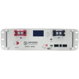 Аккумулятор Dipower LiFePO4, Rack Mounted, 51,2V/100AH, 5120W*h (литий-железо-фосфатный аккумулятор для ИБП (UPS))