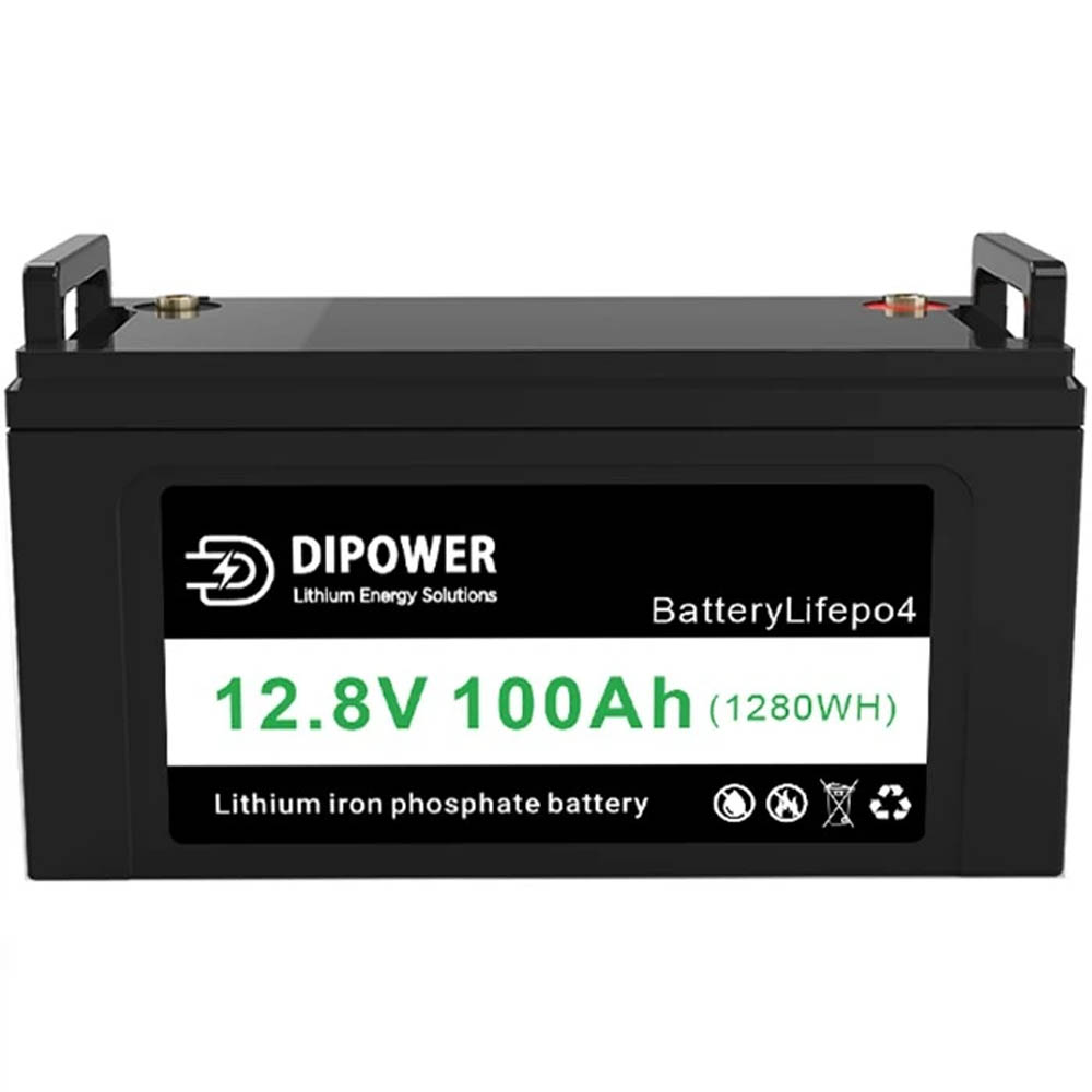 Акумулятор Dipower LiFePO4 12V/100AH, 1280W*h (літій-залізо-фосфатний акумулятор для ДБЖ (UPS))