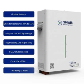 Аккумулятор Dipower Wall Mounted with LED, 48V/150AH, 7200W*h (CATL NMC, 13S1P, литий-ионный аккумулятор для ИБП (UPS))