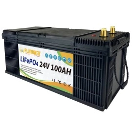 Акумулятор FlyPower LiFePO4 24V/100AH (2400W*h) (літій-залізо-фосфатний акумулятор для ДБЖ (UPS))