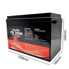 Акумулятор Fuyue LiFePO4 12V/200AH (2400W*h) (літій-залізо-фосфатний акумулятор для ДБЖ (UPS), Bluetooth APP, Smart BMS)