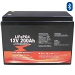 Акумулятор Fuyue LiFePO4 12V/200AH (2400W*h) (літій-залізо-фосфатний акумулятор для ДБЖ (UPS), Bluetooth APP, Smart BMS)