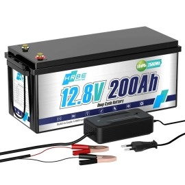 Акумулятор HRBEEnergy LiFePO4 12V/200AH (2400W*h) (літій-залізо-фосфатний акумулятор для ДБЖ (UPS))