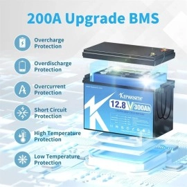 Акумулятор Kepworth LiFePO4 12V/300AH, 3840W*h (літій-залізо-фосфатний акумулятор для ДБЖ (UPS))
