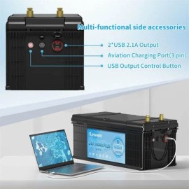 Акумулятор Kepworth LiFePO4 24V/100AH (2560W*h), Smart BMS,Bluetooth APP (літій-залізо-фосфатний акумулятор для ДБЖ (UPS))