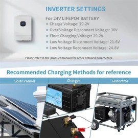 Акумулятор Kepworth LiFePO4 24V/100AH (2560W*h), Smart BMS,Bluetooth APP (літій-залізо-фосфатний акумулятор для ДБЖ (UPS))