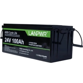 Акумулятор LanPWR LiFePO4 24V/100AH, 100A (2560W*h) (літій-залізо-фосфатний акумулятор для ДБЖ (UPS))