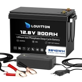 Акумулятор Louitton LiFePO4 12.8V/300AH (3840W*h) (літій-залізо-фосфатний акумулятор для ДБЖ (UPS))