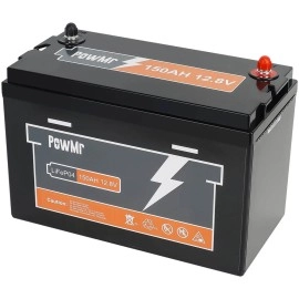 Акумулятор PowMr 12,8V/150Ah, 1920W*h, 100A (LiFePO4, для будинку, котла, сонячних батарей)