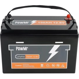 Акумулятор PowMr 12,8V/150Ah, 1920W*h, 100A (LiFePO4, для будинку, котла, сонячних батарей)