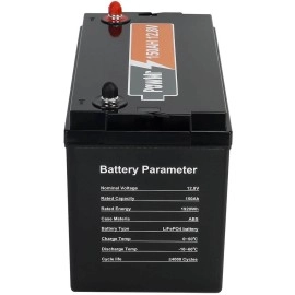 Акумулятор PowMr 12,8V/150Ah, 1920W*h, 100A (LiFePO4, для будинку, котла, сонячних батарей)