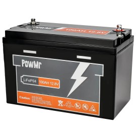 Акумулятор PowMr 100AH 12.8V (1200W*h) LiFePO4 (для будинку, котла, сонячних батарей)