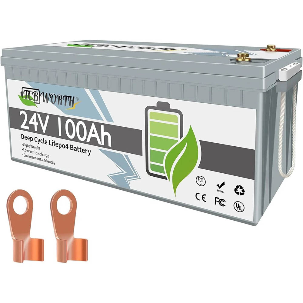 Акумулятор TCBWorth LiFePO4 25,6V/100AH, 2560W*h, 100A (літій-залізо-фосфатний акумулятор для ДБЖ (UPS))