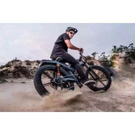 Електровелосипед фетбайк ENGWE X-26 Dual Batteries (1000 Вт; 19,2 А/год+10 А/год; 48 В), колеса 26х4", з ручкою газу, сірий