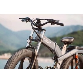 Електровелосипед фетбайк ENGWE X-26 Dual Batteries (1000 Вт; 19,2 А/год+10 А/год; 48 В), колеса 26х4", з ручкою газу, сірий