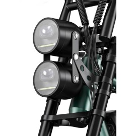 Електровелосипед фетбайк Engwe M20 Dual Batteries (1000 Вт, 26 А/год, 48 В), колеса 20", чорний