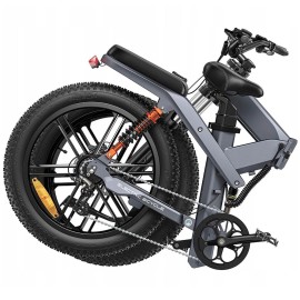 Електровелосипед фетбайк Engwe X-20 Dual Batteries (750 Вт; 14,4 А*год+7,8 А*год; 48 В), колеса 20х4", з ручкою газу, сірий