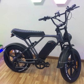 Електровелосипед фетбайк OUXI Robust H9 (750 Вт; 15 А*год; 48 В), колеса 20", чорний