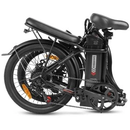 Електровелосипед Samebike CY20 (350 Вт, 12 А*год, 36 В), колеса 20", з ручкою газу, білий