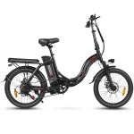 Електровелосипед Samebike CY20 (350 Вт, 12 А*год, 36 В), колеса 20", з ручкою газу, чорний