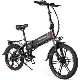 Електровелосипед SAMEBIKE 20LVXD30-II (350 Вт; 10 А/год; 48 В), колеса 20", з ручкою газу, чорний