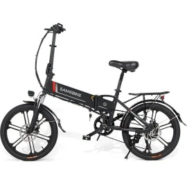 Електровелосипед SAMEBIKE 20LVXD30-II (350 Вт; 10 А/год; 48 В), колеса 20", з ручкою газу, чорний