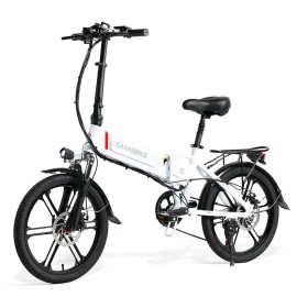 Електровелосипед SAMEBIKE 20LVXD30-II (350 Вт; 10 А/год; 48 В), колеса 20", з ручкою газу, білий