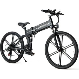 Електровелосипед SAMEBIKE LO26-II (500 Вт; 10 А/год; 48 В), колеса 26", з ручкою газу, чорний