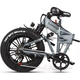 Електровелосипед фетбайк SAMEBIKE XWLX09 (500 Вт; 10 А/год; 48 В), колеса 20х4", з ручкою газу, чорний