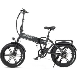 Електровелосипед фетбайк SAMEBIKE XWLX09 (500 Вт; 10 А/год; 48 В), колеса 20х4", з ручкою газу, чорний