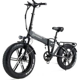 Електровелосипед фетбайк SAMEBIKE XWLX09 (500 Вт; 10 А/год; 48 В), колеса 20х4", з ручкою газу, чорний