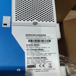 Гибридный инвертор Anenji ANJ-4000-24V, 24 В, 4000 Вт (Wi-Fi, бесперебойник, UPS, ИБП)