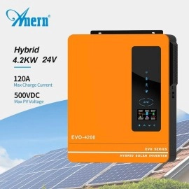 Гібридний інвертор Anern AN-SCI-EVO-4200, 24 В, 4200 Вт (безперебійник, UPS, ДБЖ)