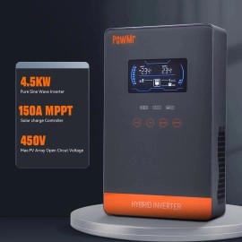 Гібридний інвертор Powmr POW-HVM4.5K-24V-P, 24 В, 4500 Вт (безперебійник, UPS, ДБЖ)