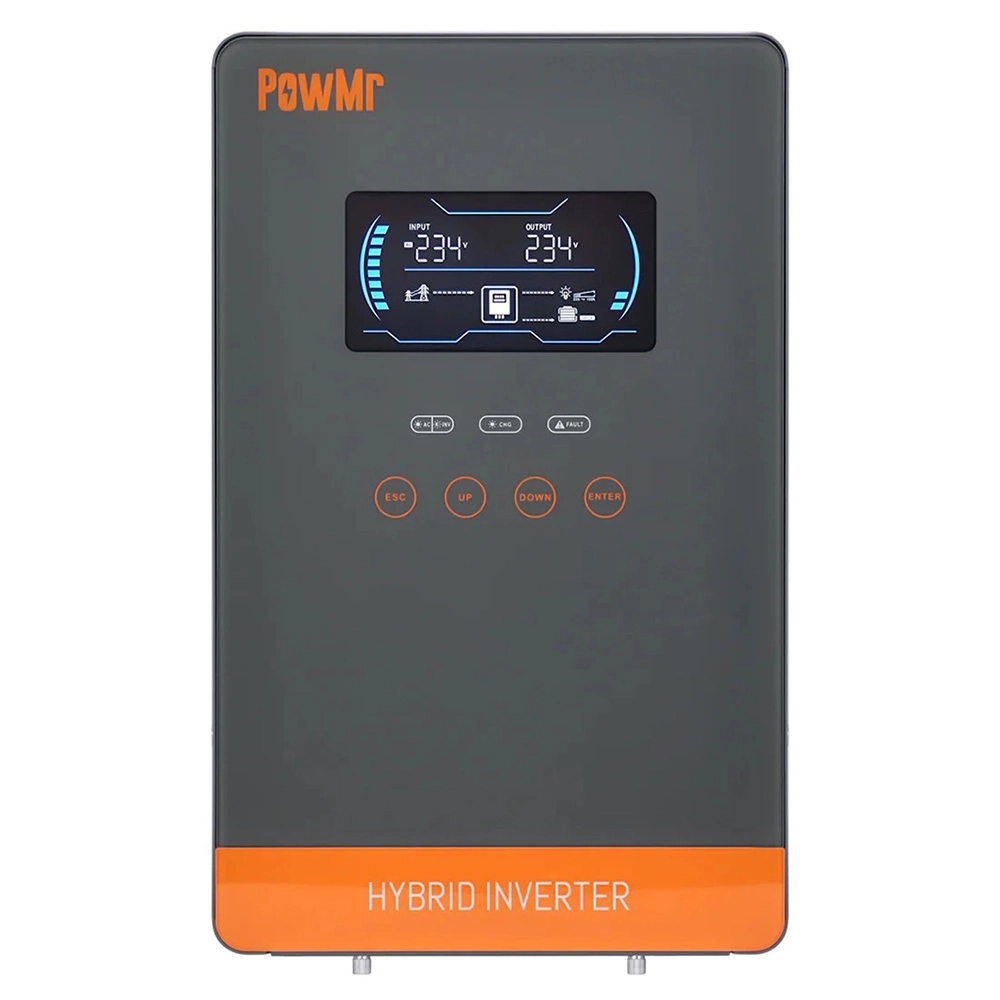 Гібридний інвертор Powmr POW-HVM4.5K-24V-P, 24 В, 4500 Вт (безперебійник, UPS, ДБЖ)